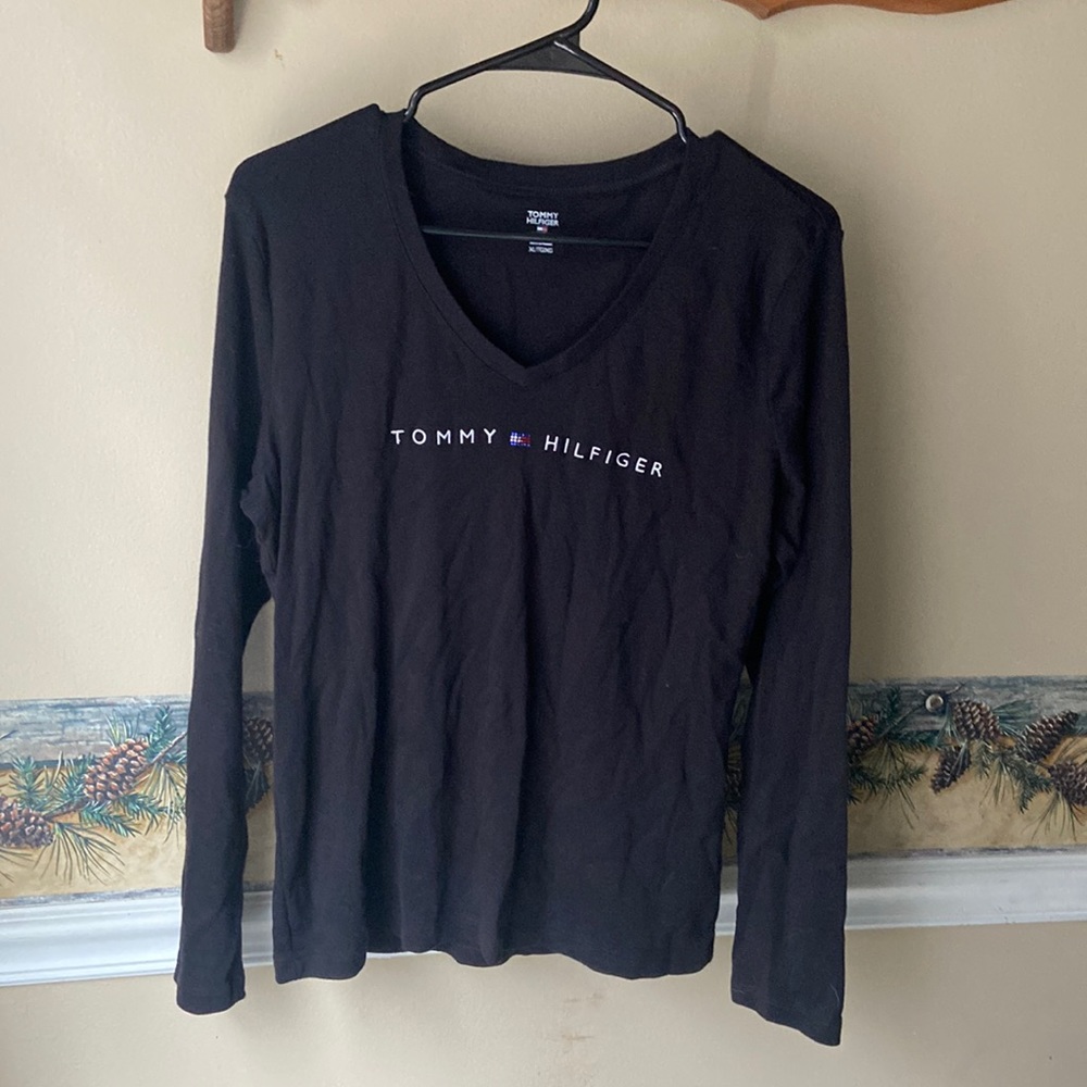 Tommy Hilfiger black long sleeve, size XL